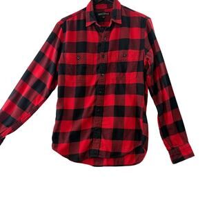 J.Crew Mercantile Tartan Plaid Button-Down Shirt • Size S